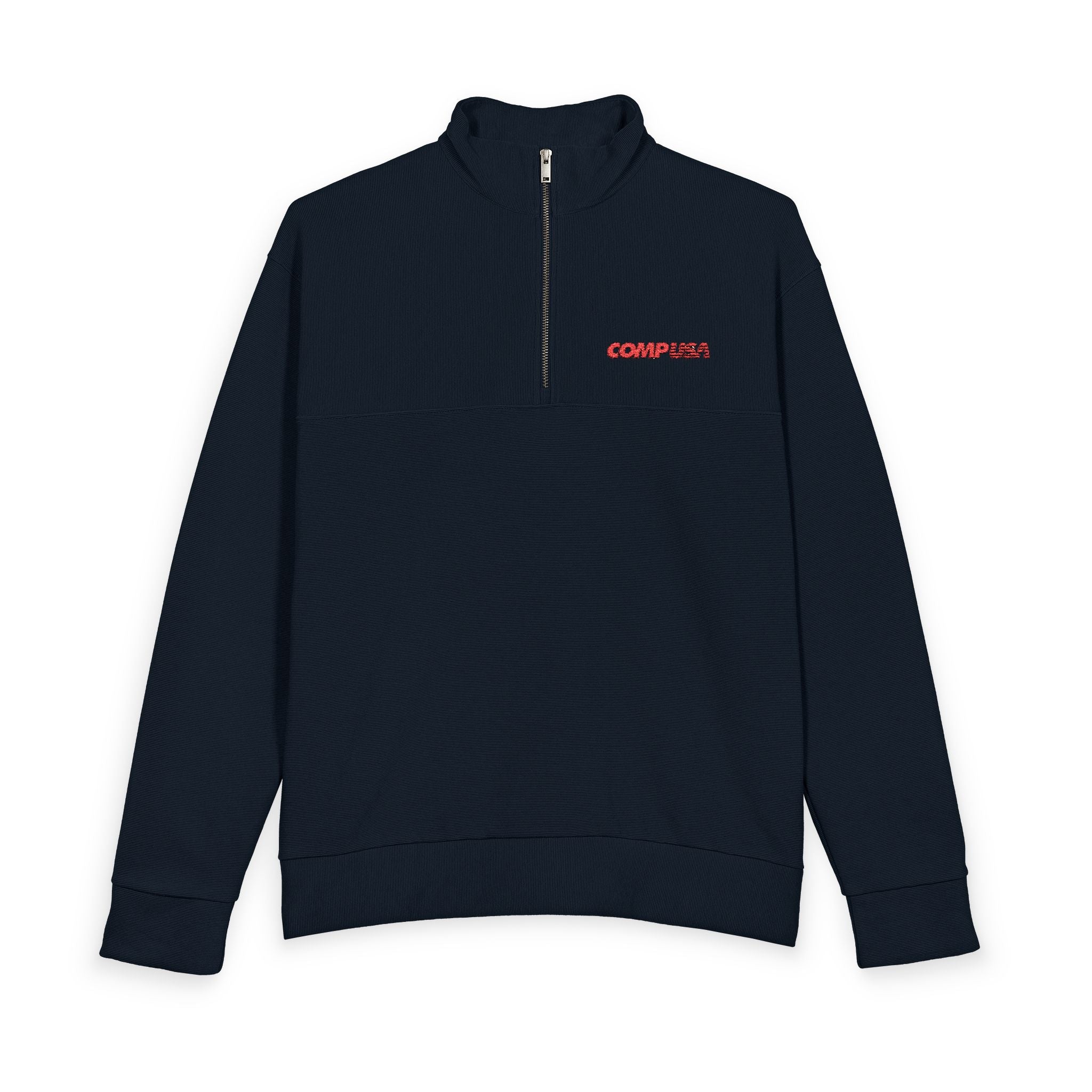 CompUSA Heavy Knit Quarter-Zip Sweatshirt