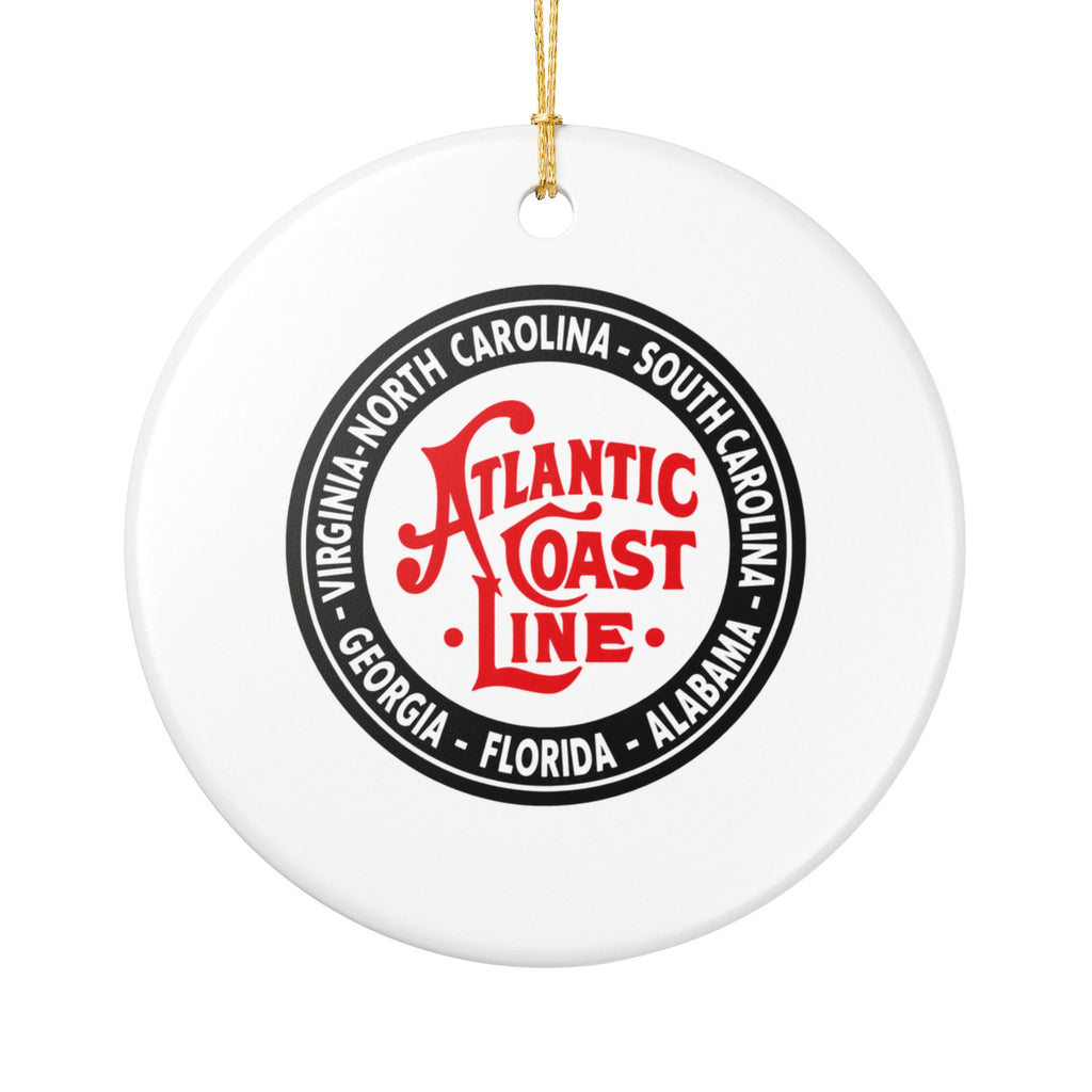 Atlantic Coast Line Railroad Ceramic Ornament