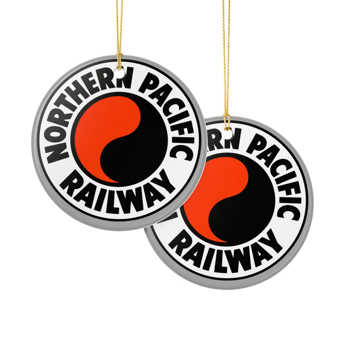 Northern Pacific Railway Ceramic Ornament