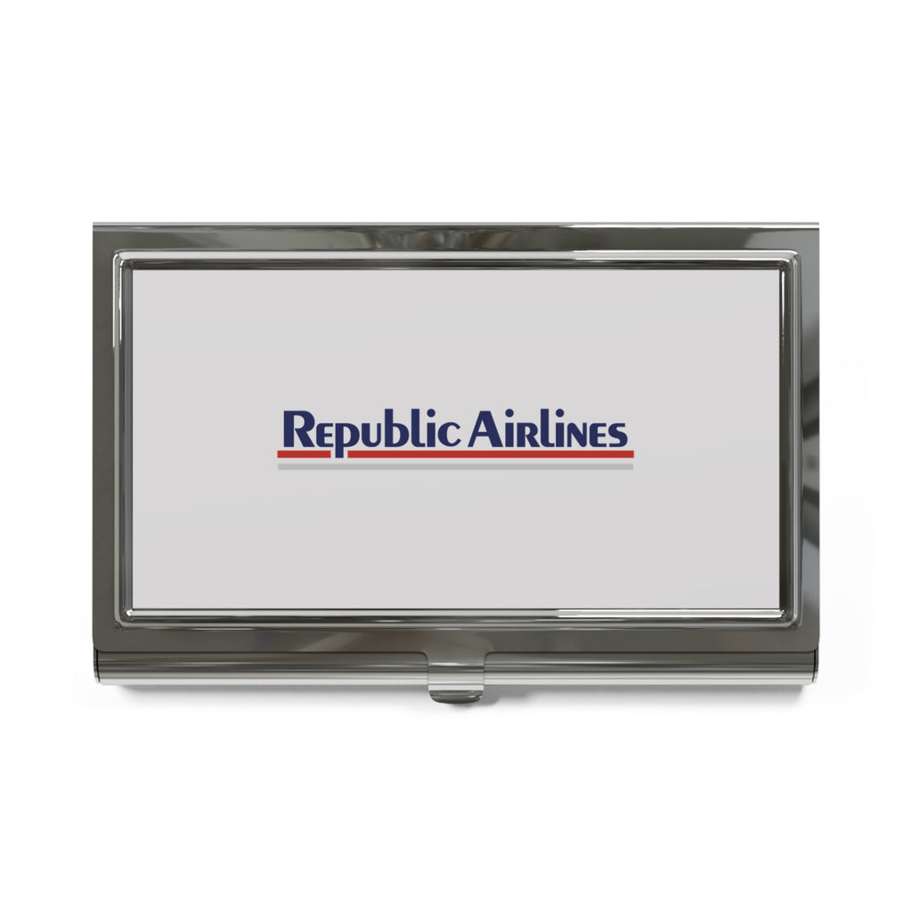 Republic Airlines Metal Business Card Holder