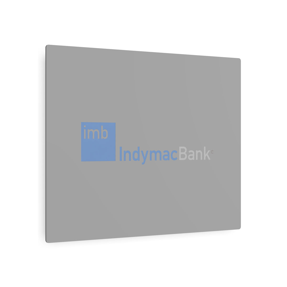 IndyMac Bank Metal Sign