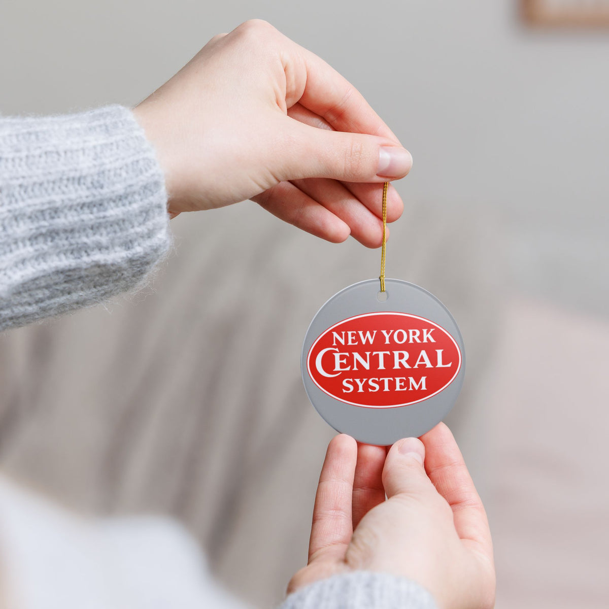 New York Central Railroad Ceramic Ornament