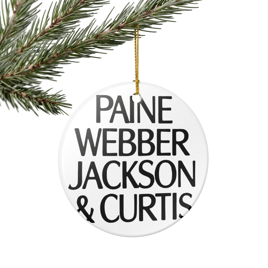 Paine Webber Jackson & Curtis Ceramic Ornament