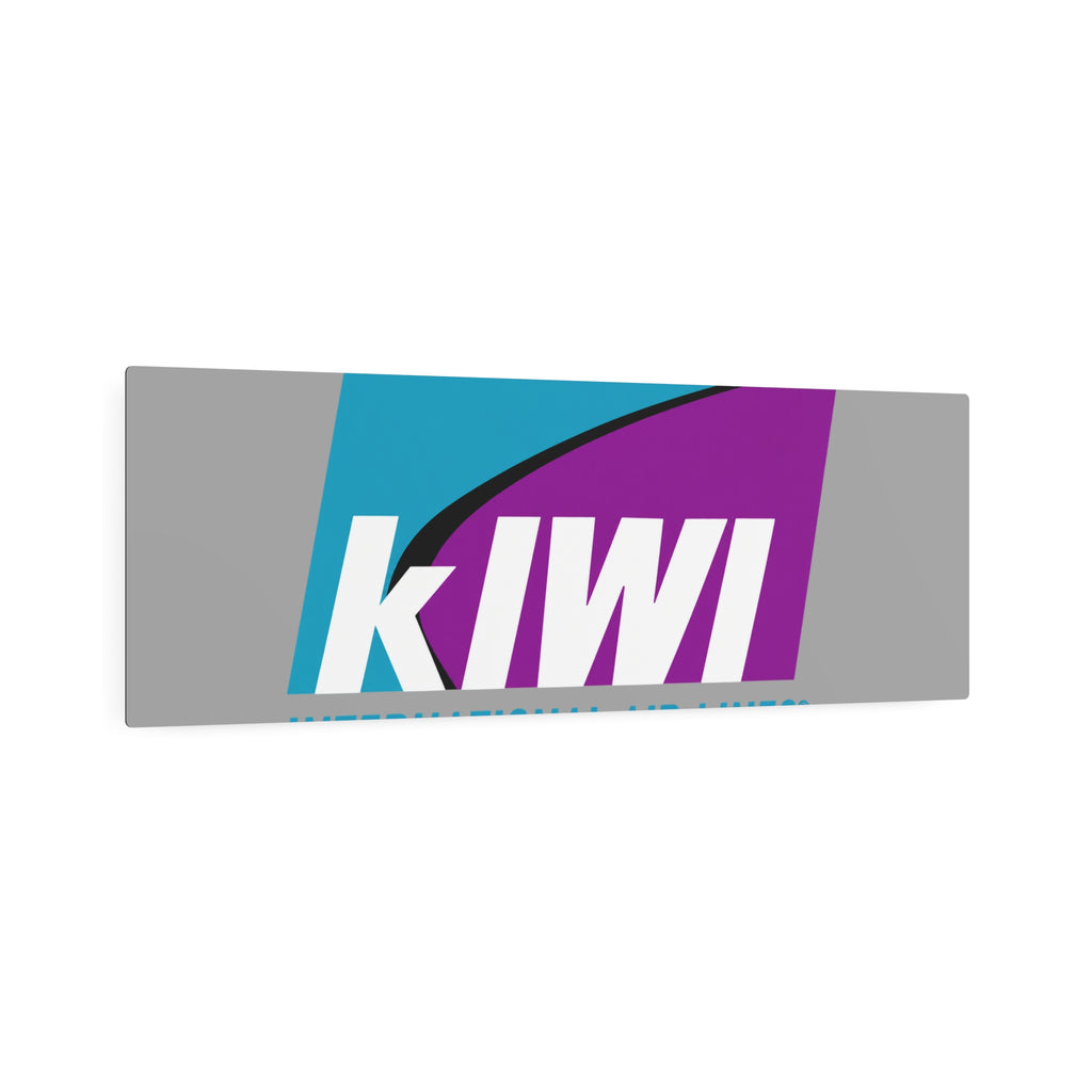Kiwi International Air Lines Metal Sign