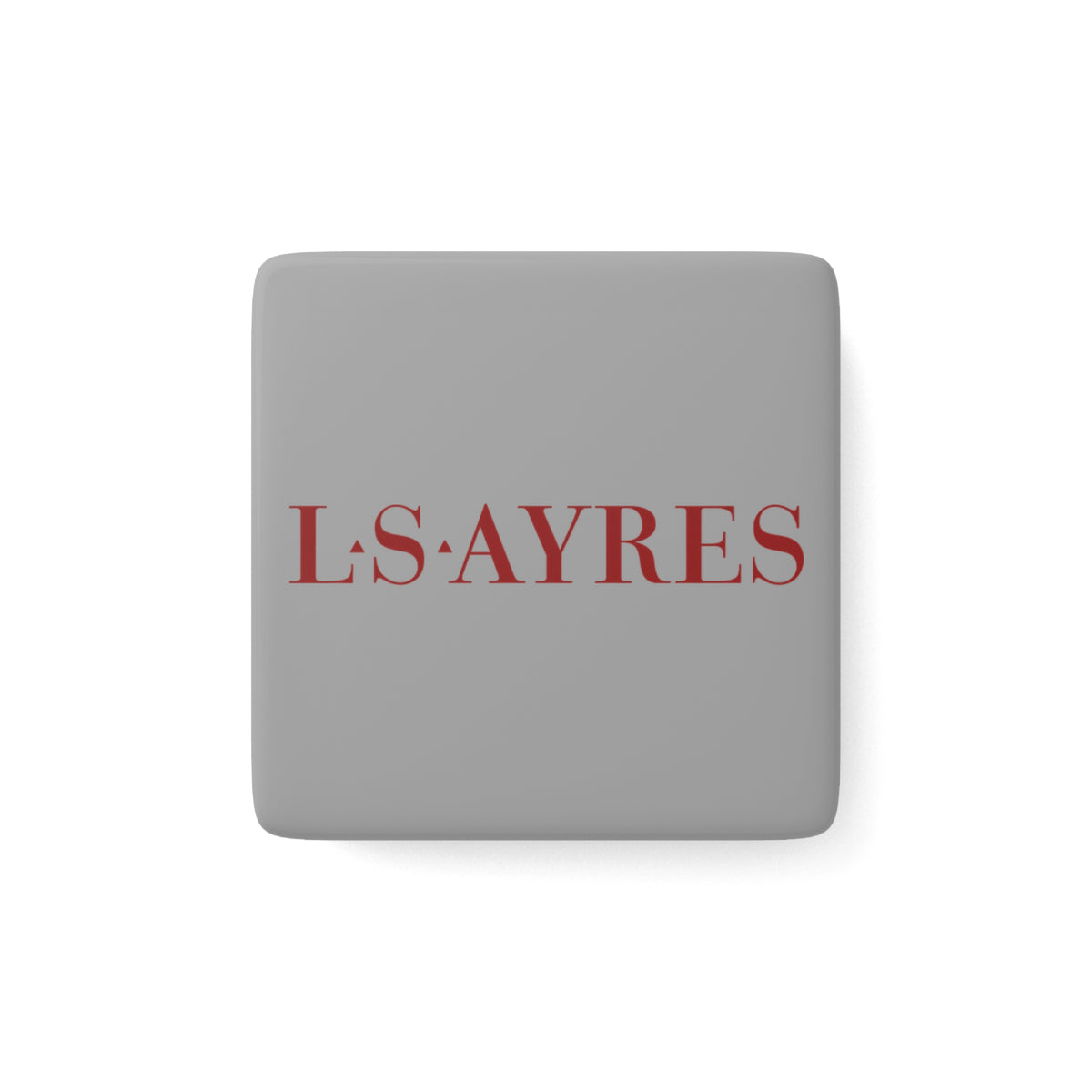 L. S. Ayres & Company Square Porcelain Fridge Magnet