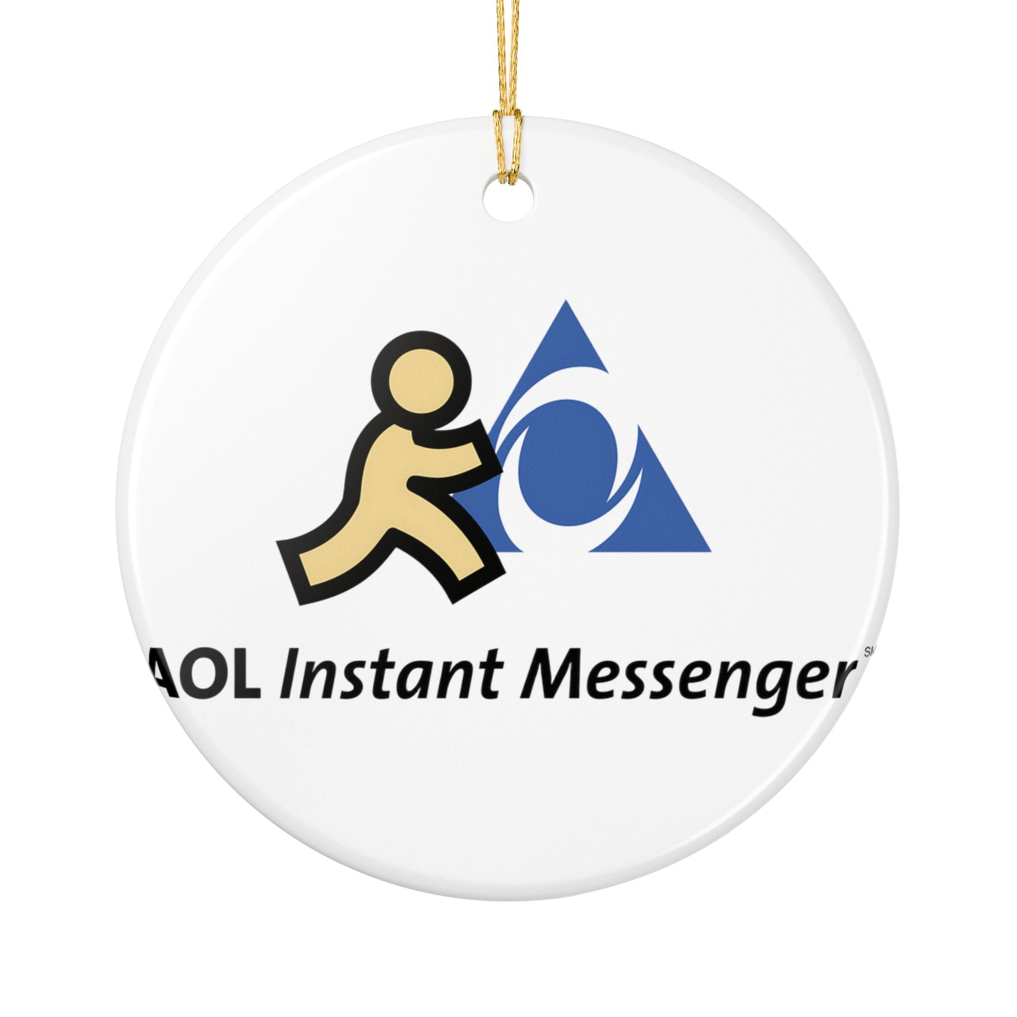 AOL Instant Messenger (AIM) Ceramic Ornament
