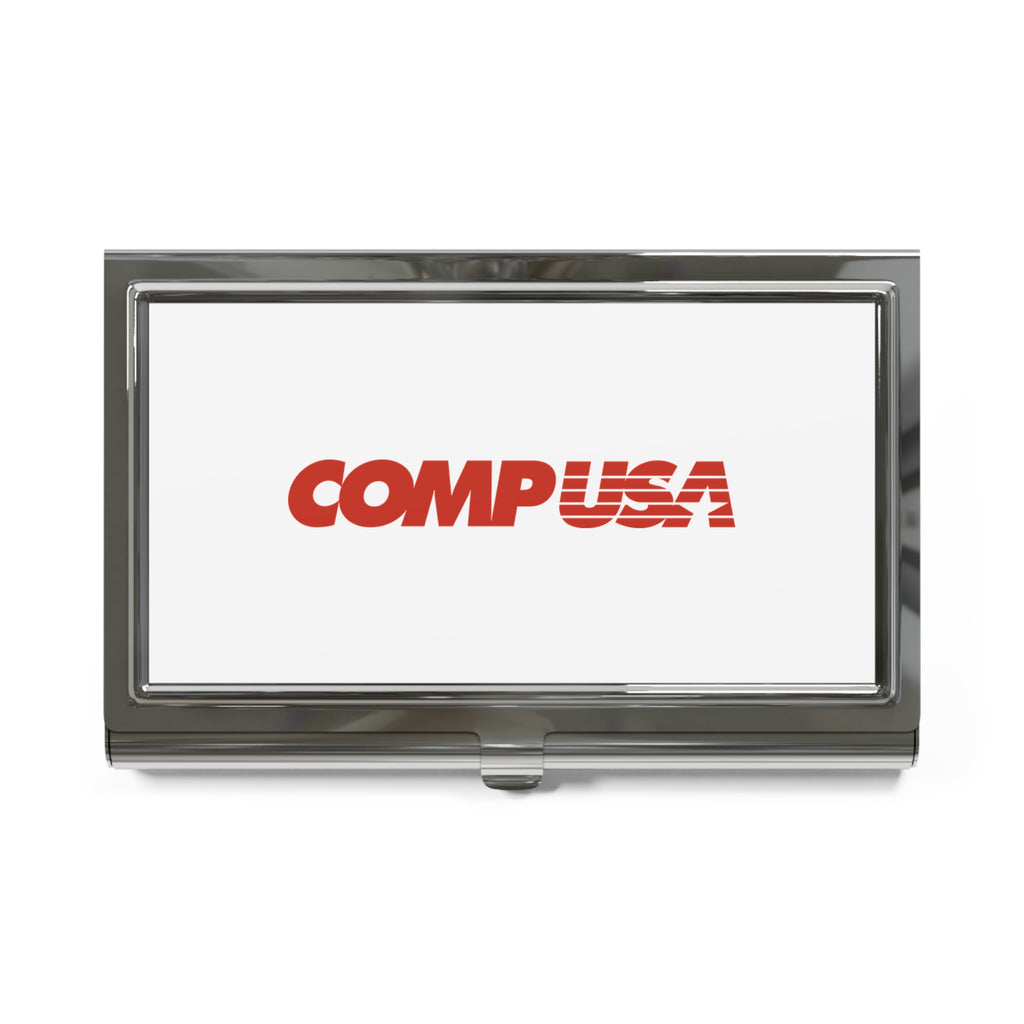 CompUSA Metal Business Card Holder