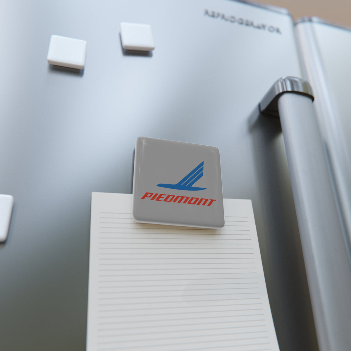 Piedmont Airlines Square Porcelain Fridge Magnet