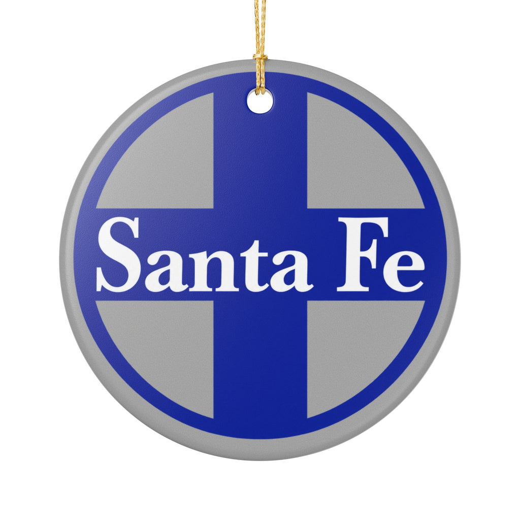 Atchison Topeka and Santa Fe Railway Ceramic Ornament