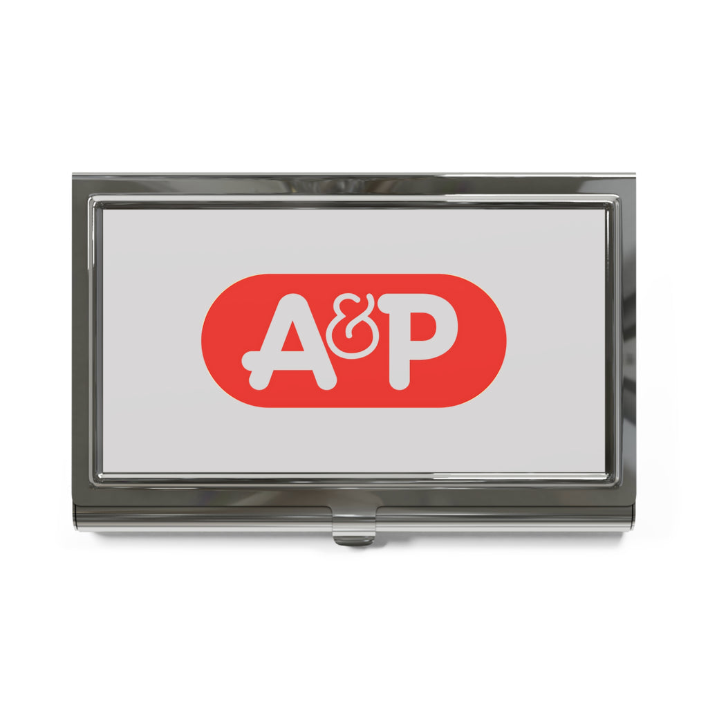 The Great Atlantic & Pacific Tea Company (A&P) Metal Business Card Holder