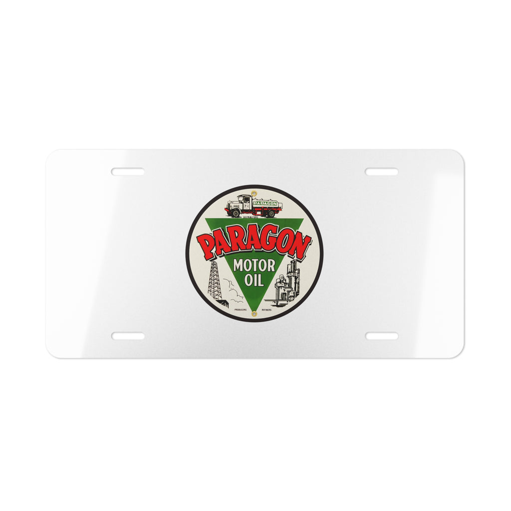 Paragon Oil Vanity License Plate