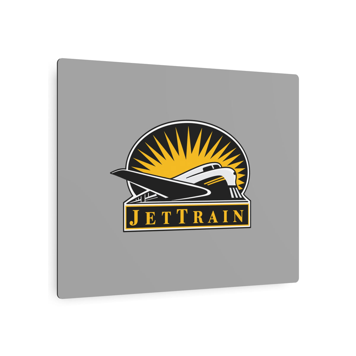 Bombardier JetTrain Metal Sign