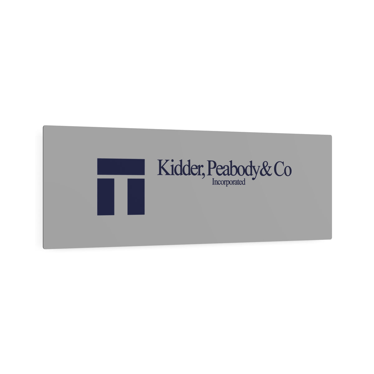 Kidder, Peabody & Co. Metal Sign