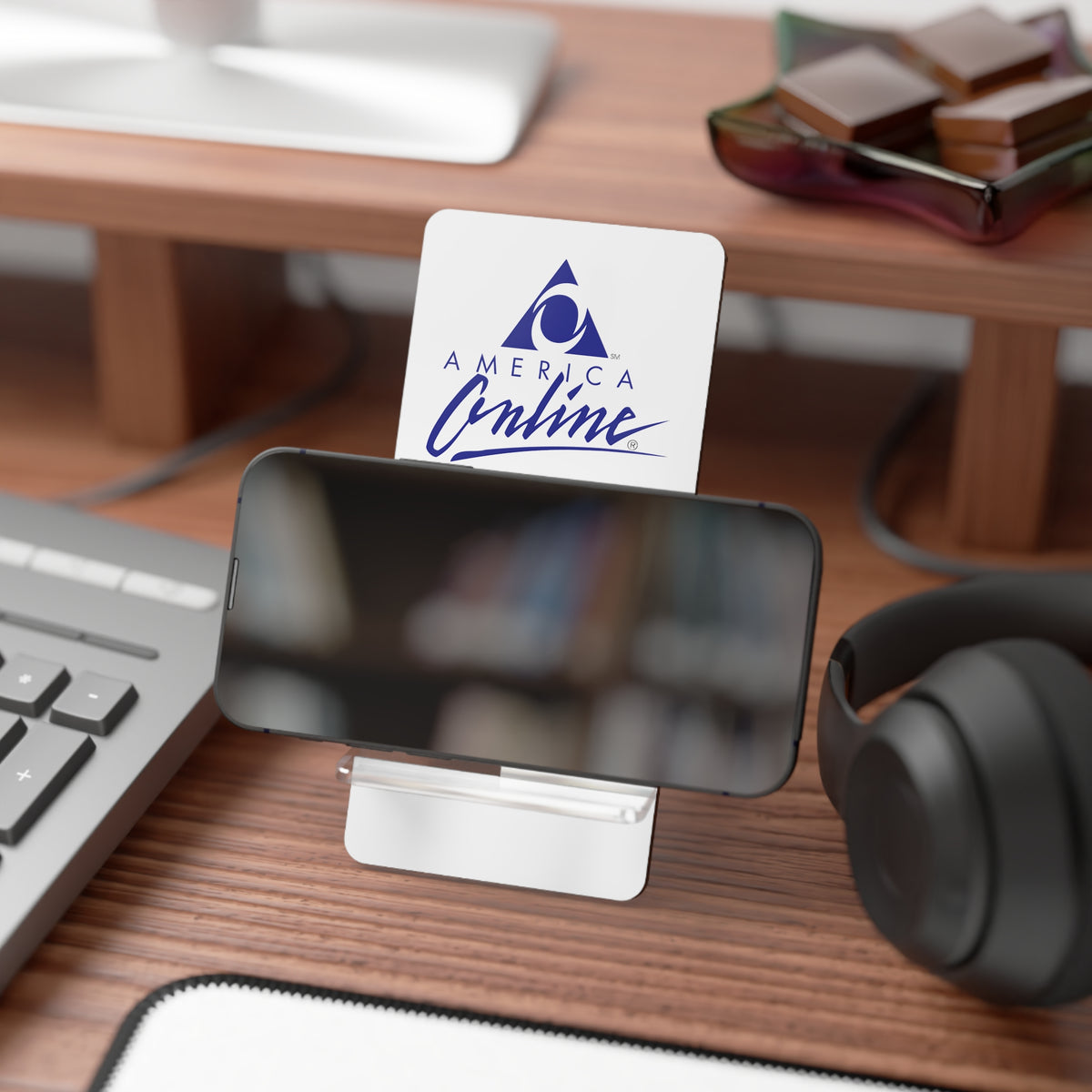 America Online (AOL) Foldable Mobile Phone Display Stand