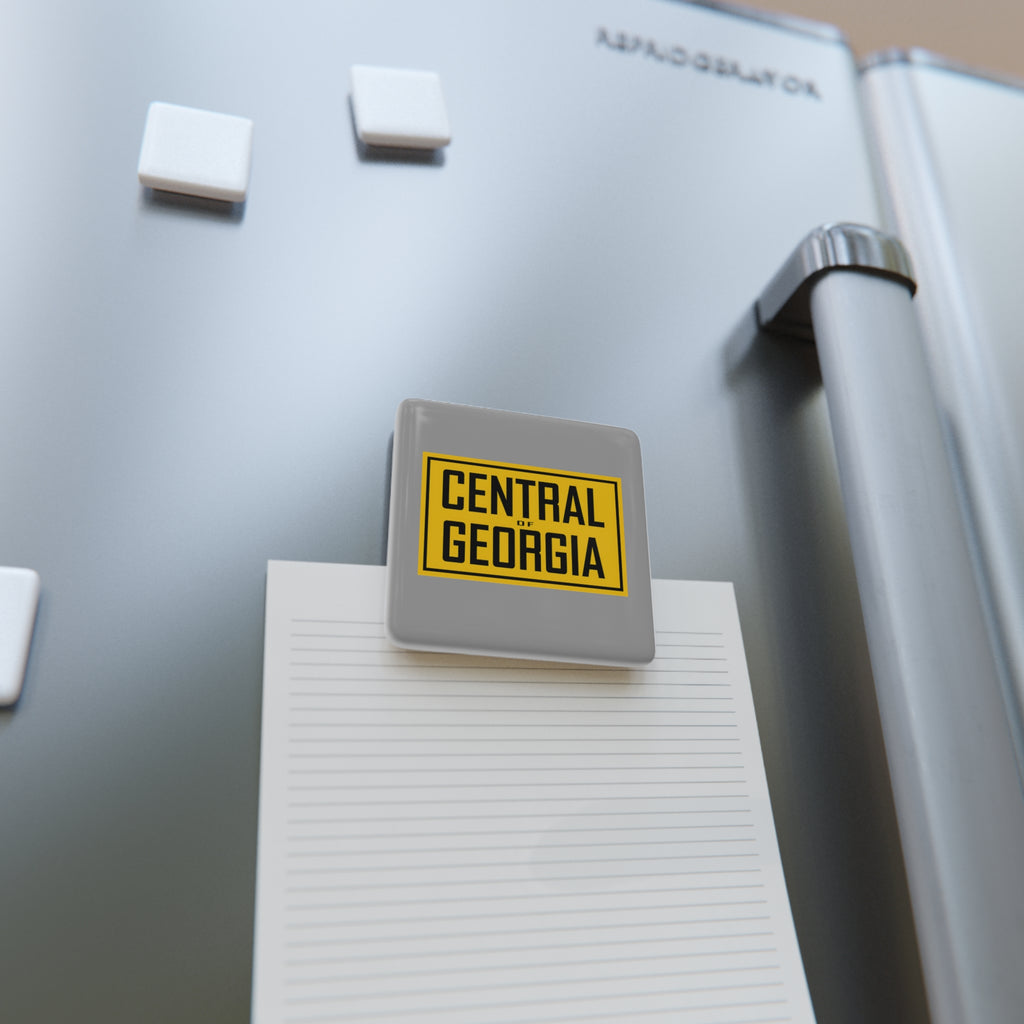Central of Georgia Railway Square Porcelain Fridge Magnet