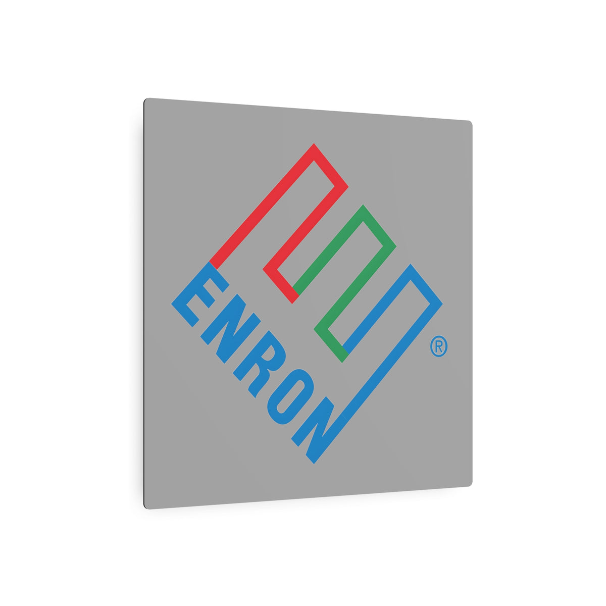 Enron Square Metal Sign