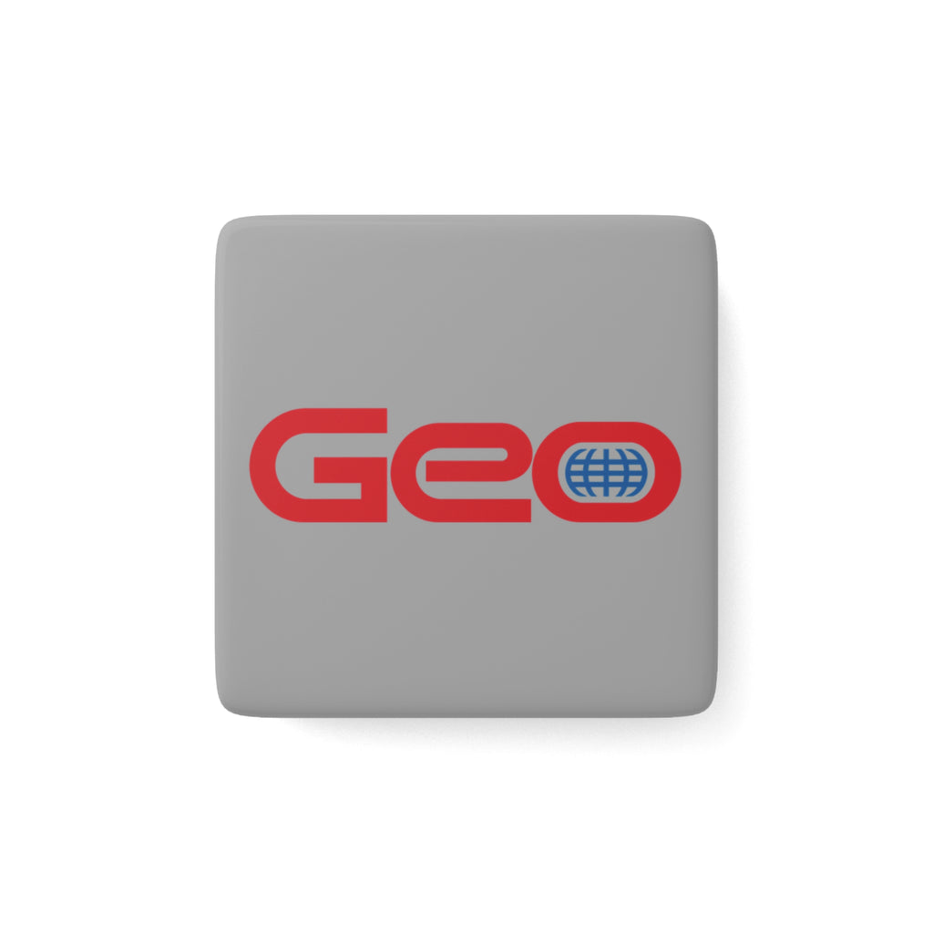 Geo Square Porcelain Fridge Magnet
