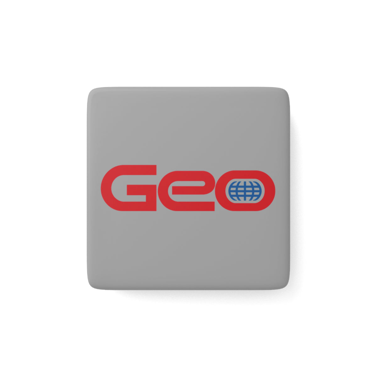 Geo Square Porcelain Fridge Magnet