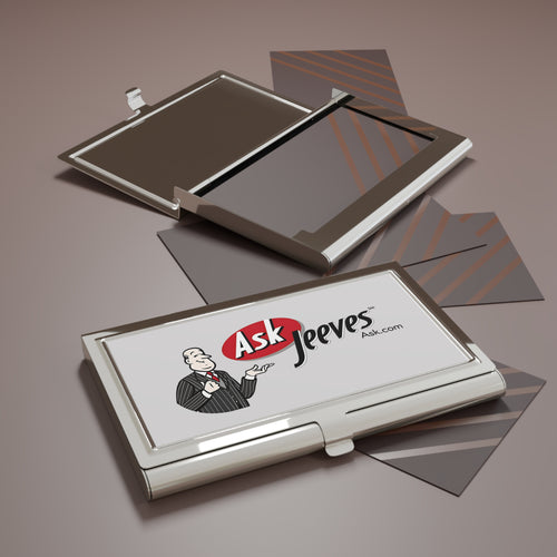 Ask Jeeves Metal Business Card Holder