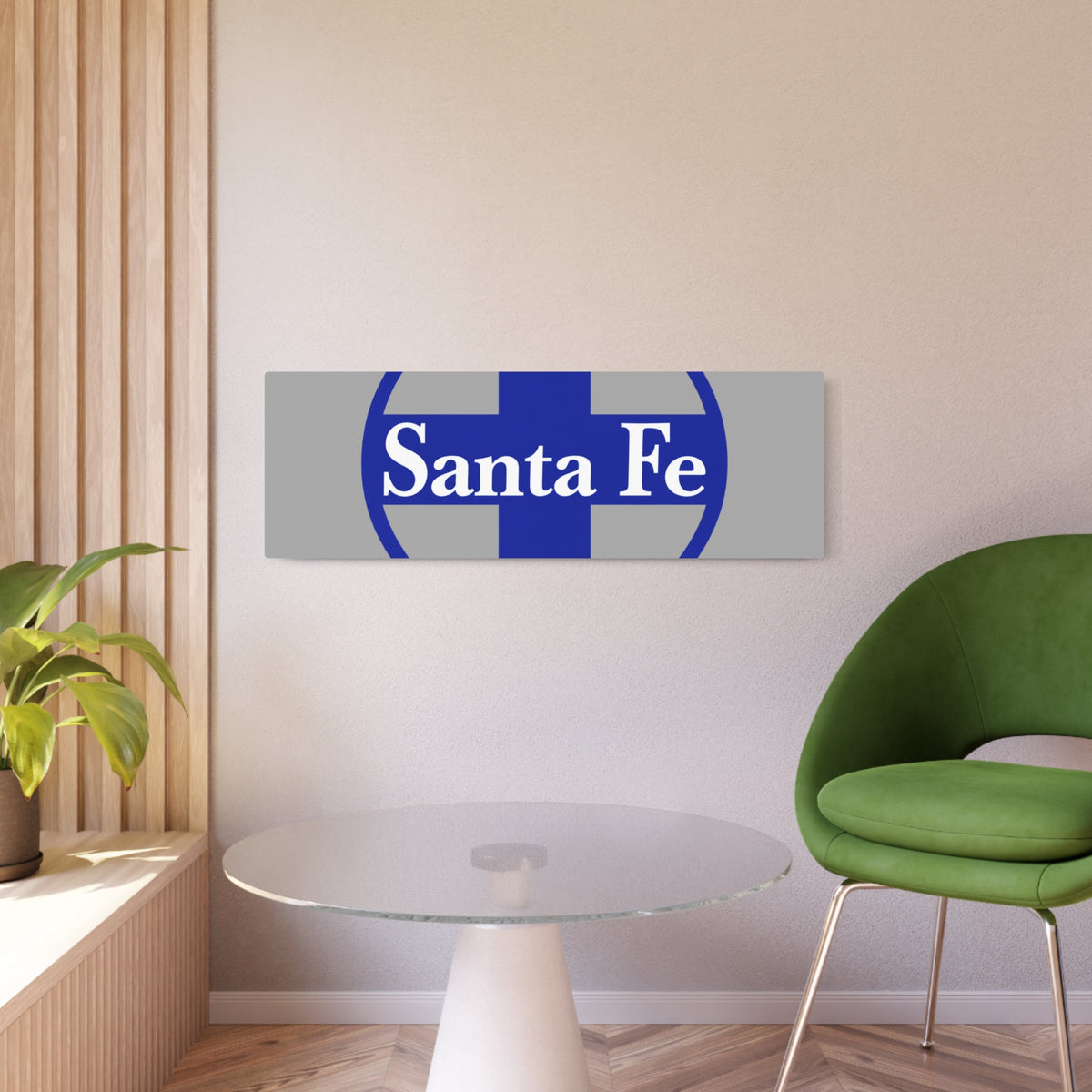 Atchison Topeka and Santa Fe Railway Metal Sign