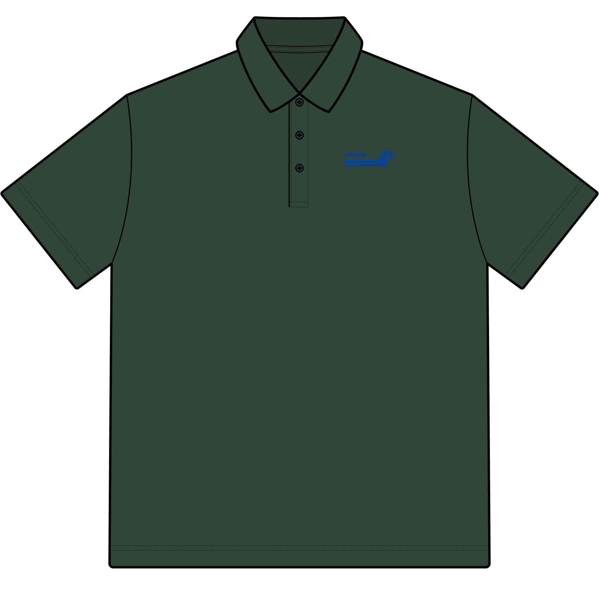 Conrail (Consolidated Rail Corporation) Cotton Polo Shirt