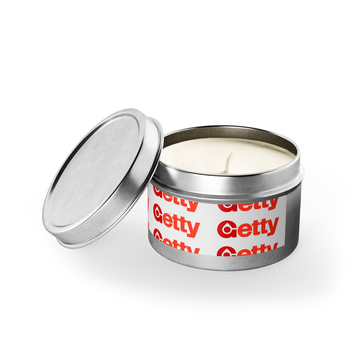 Getty Oil Tin Candle