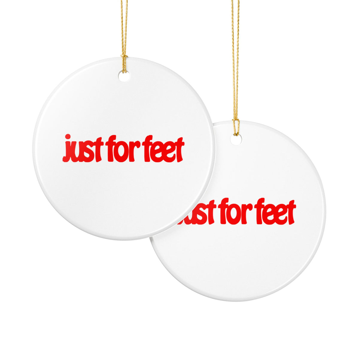Just For Feet Ceramic Ornament