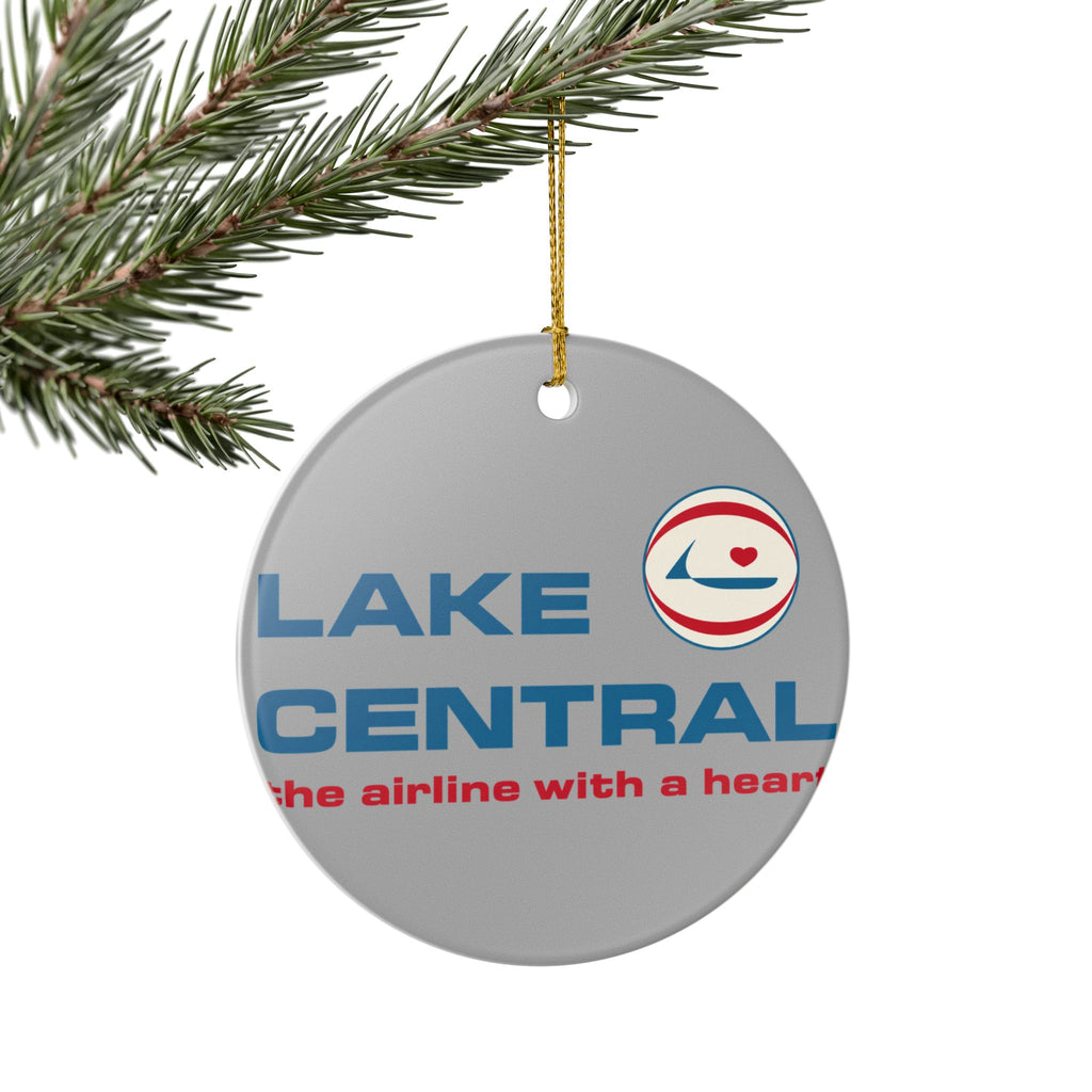 Lake Central Airlines Ceramic Ornament