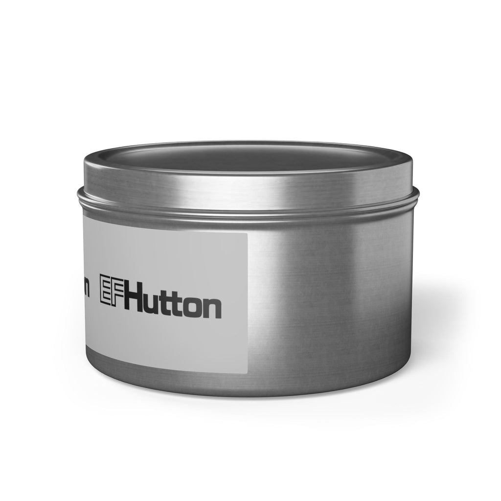 E. F. Hutton Tin Candle