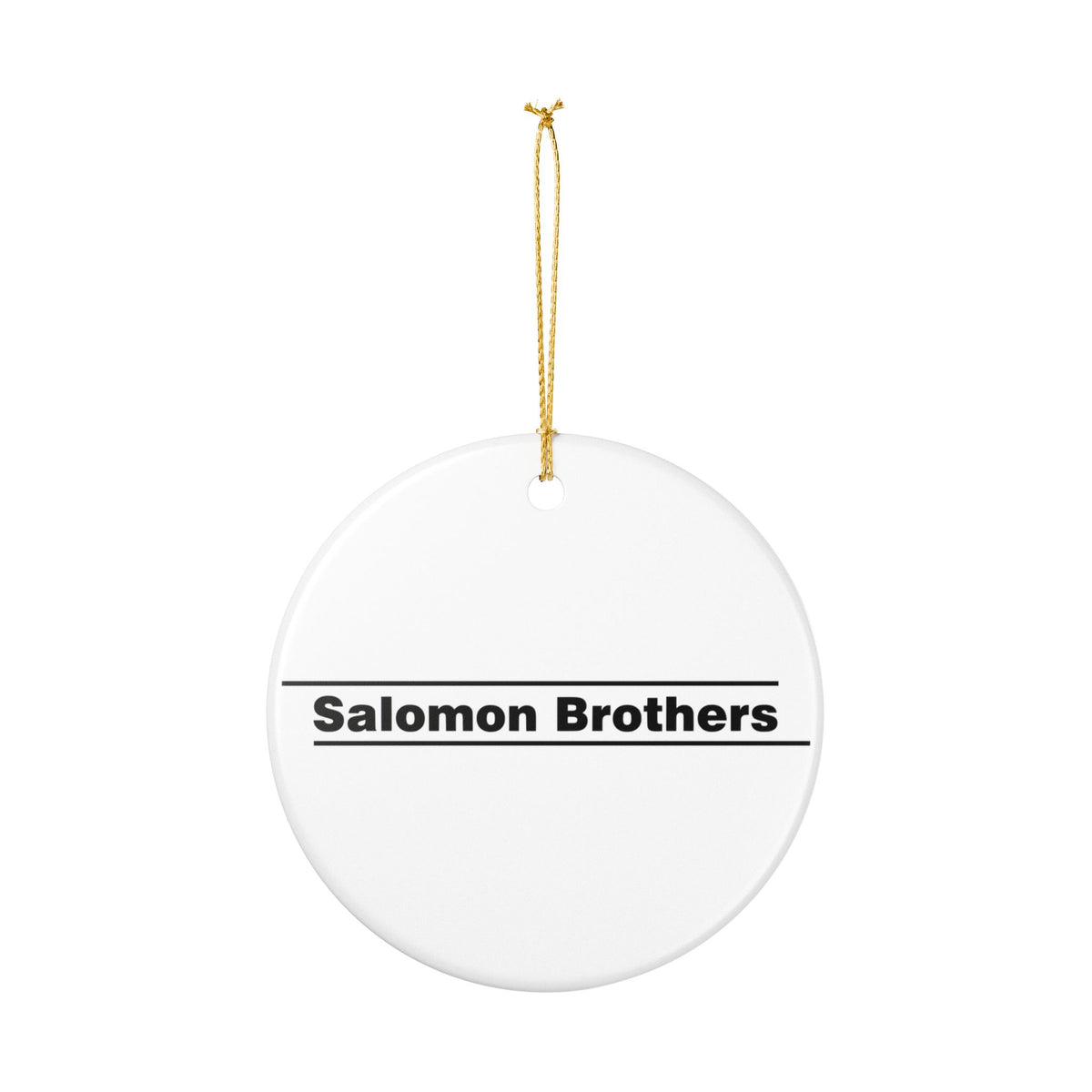Salomon Brothers Ceramic Ornament