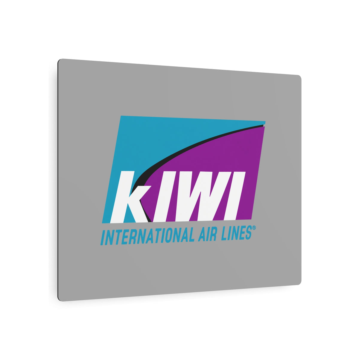 Kiwi International Air Lines Metal Sign