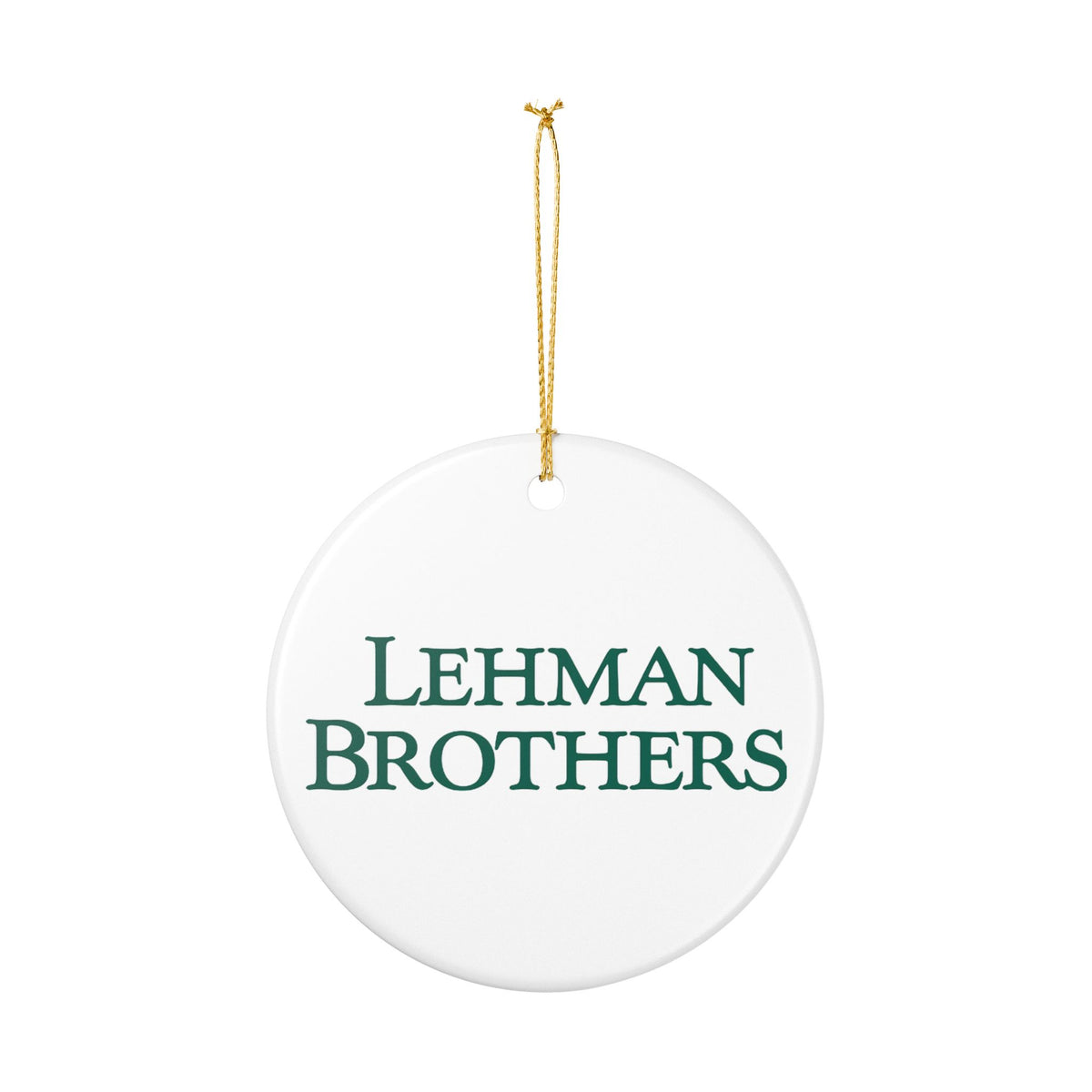 Lehman Brothers Ceramic Ornament
