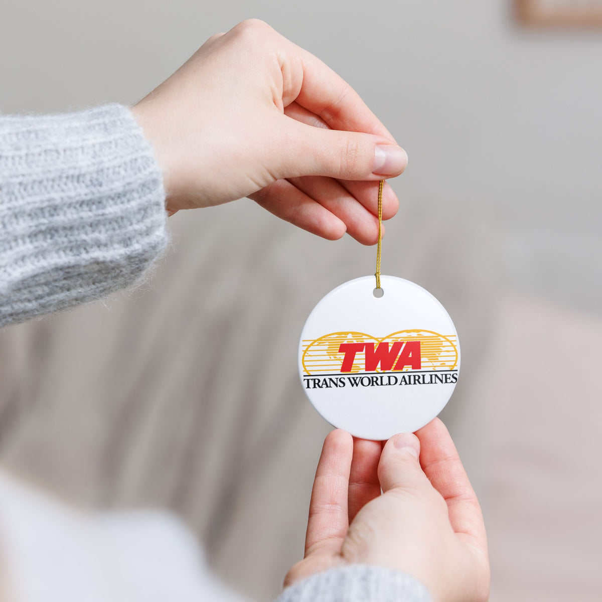 Trans World Airlines (TWA) Ceramic Ornament