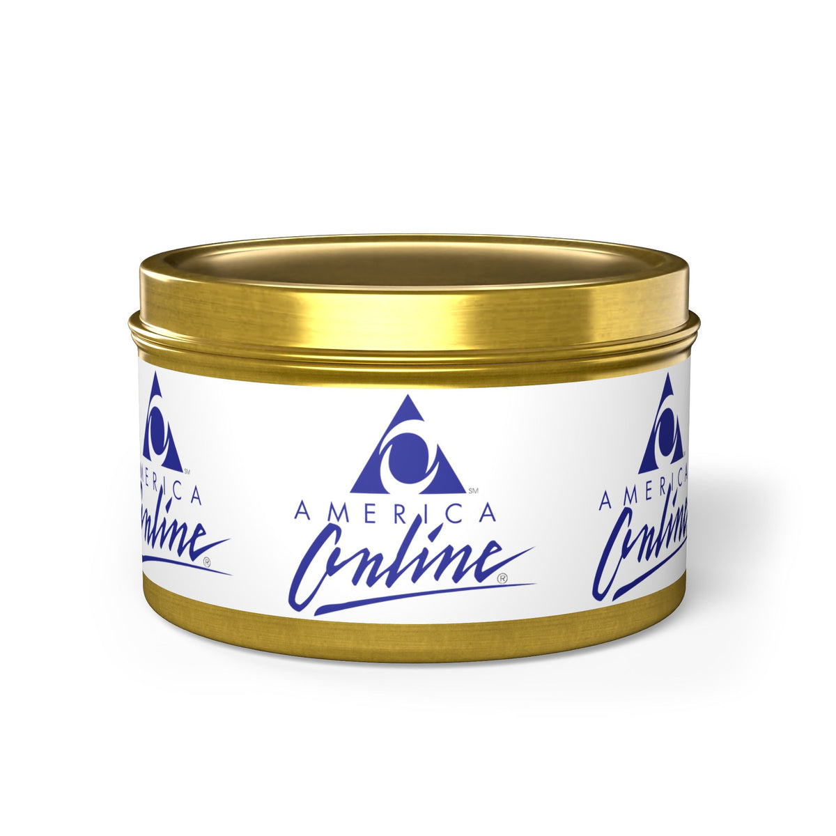 America Online (AOL) Tin Candle