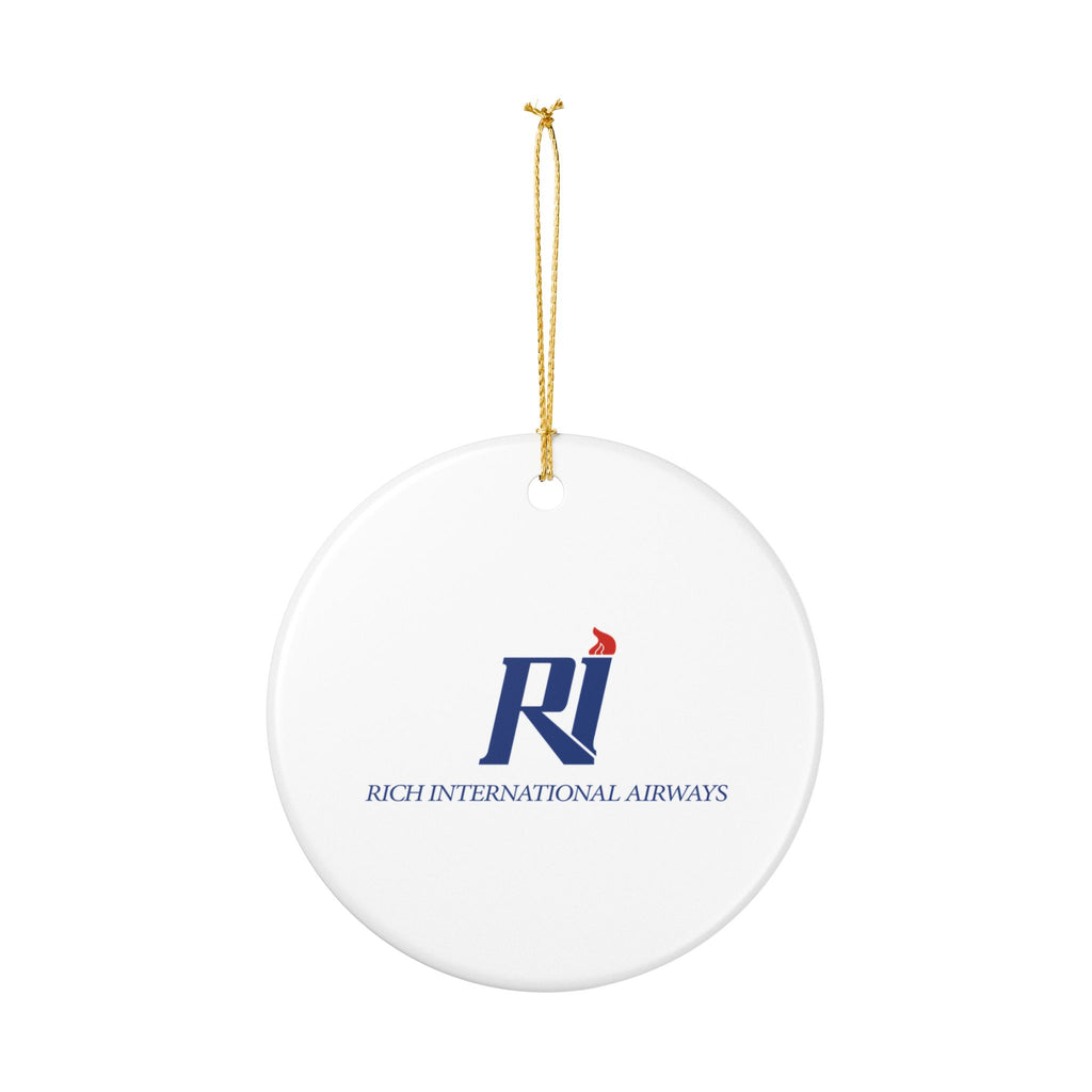 Rich International Airways Ceramic Ornament