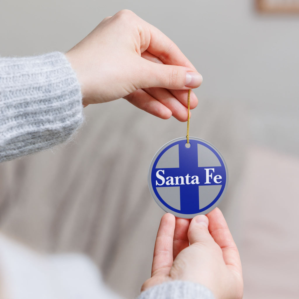 Atchison Topeka and Santa Fe Railway Ceramic Ornament