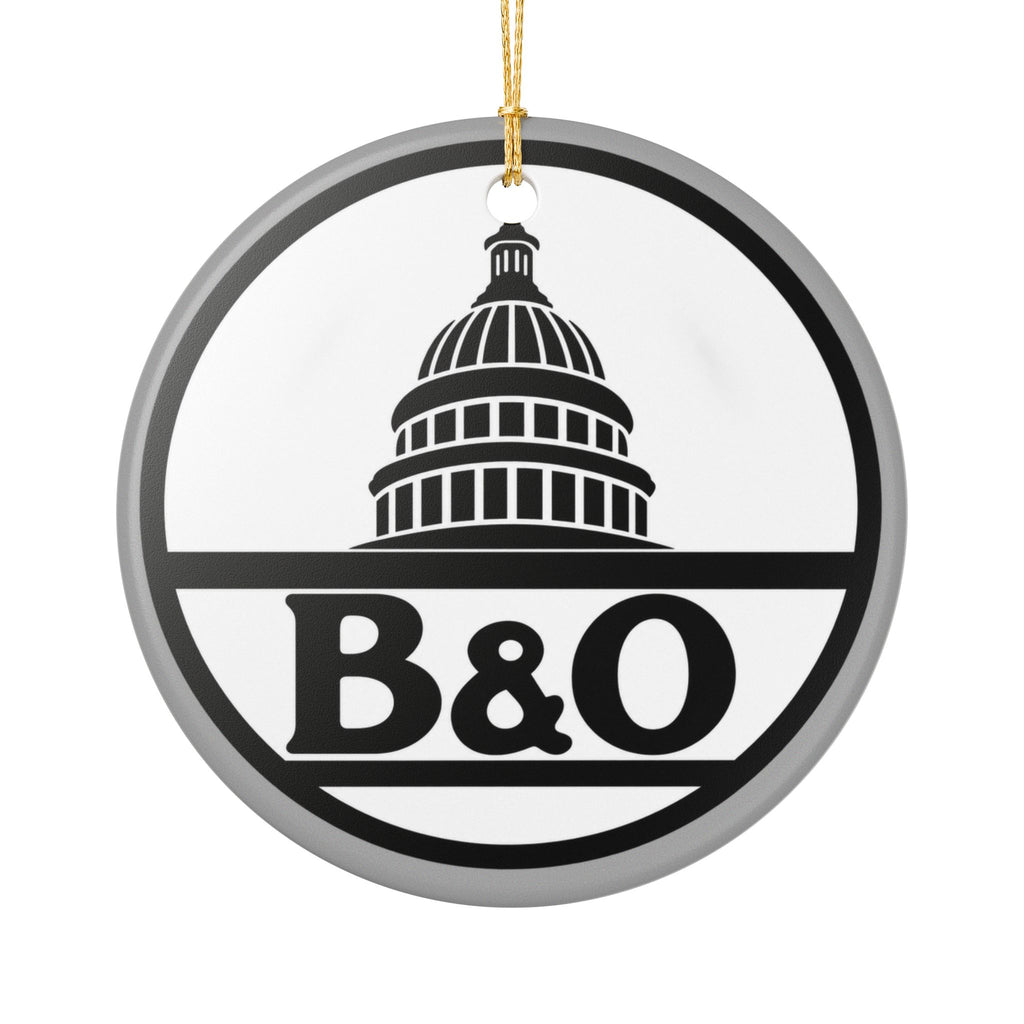 Baltimore and Ohio Railroad Ceramic Ornament
