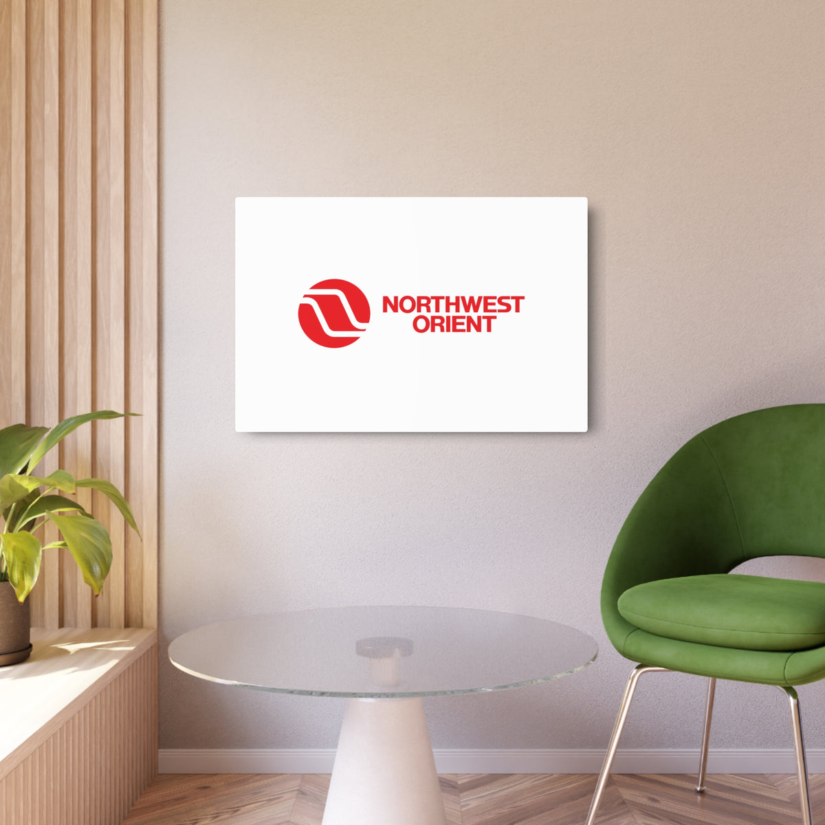 Northwest Orient Airlines Metal Sign