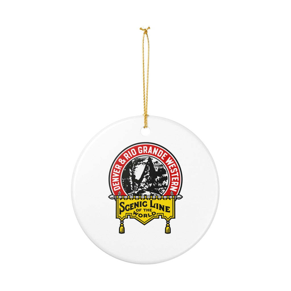 Denver and Rio Grande Western Railroad Ceramic Ornament