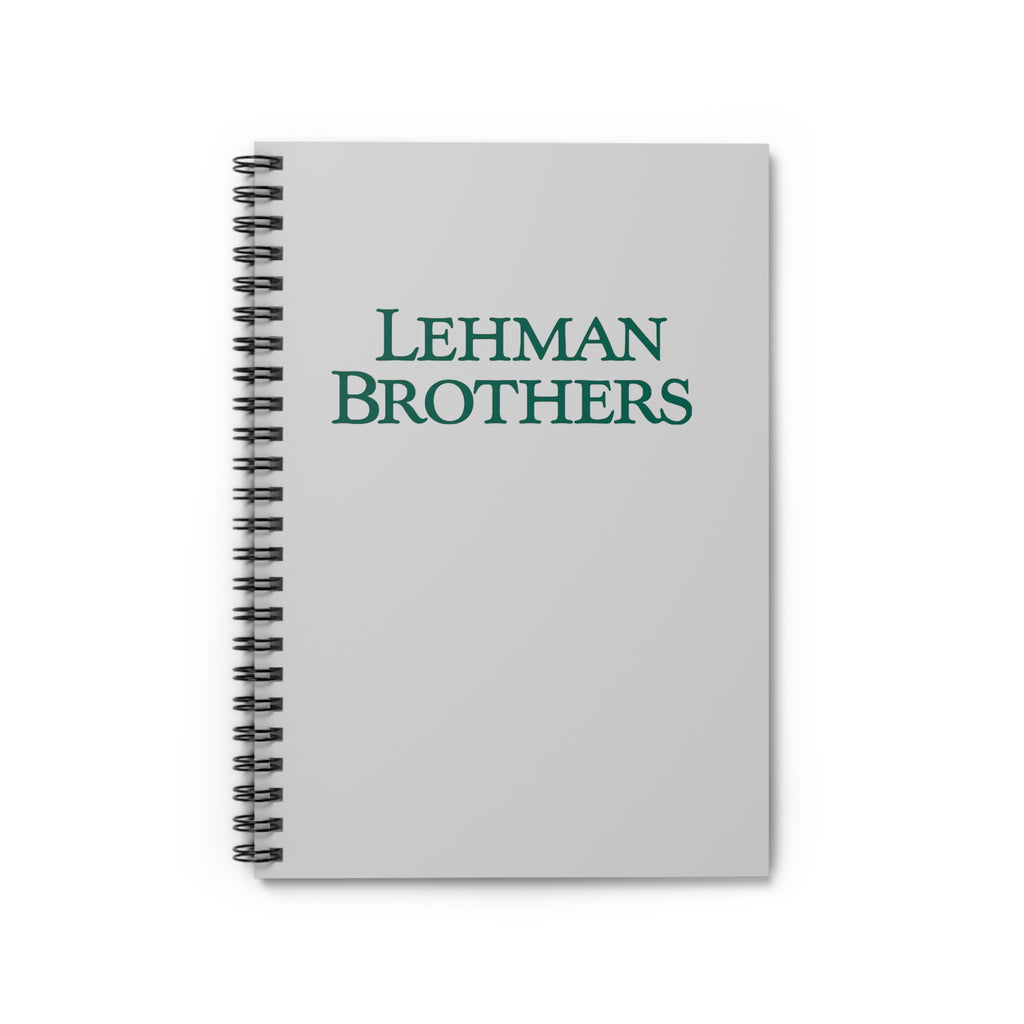 Lehman Brothers Spiral Notebook