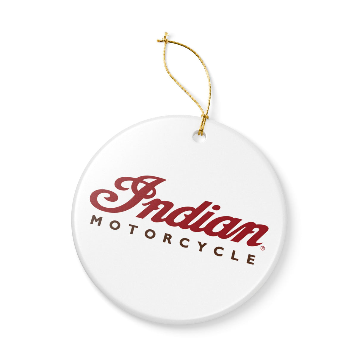 Indian Motorcycle Ceramic Ornament