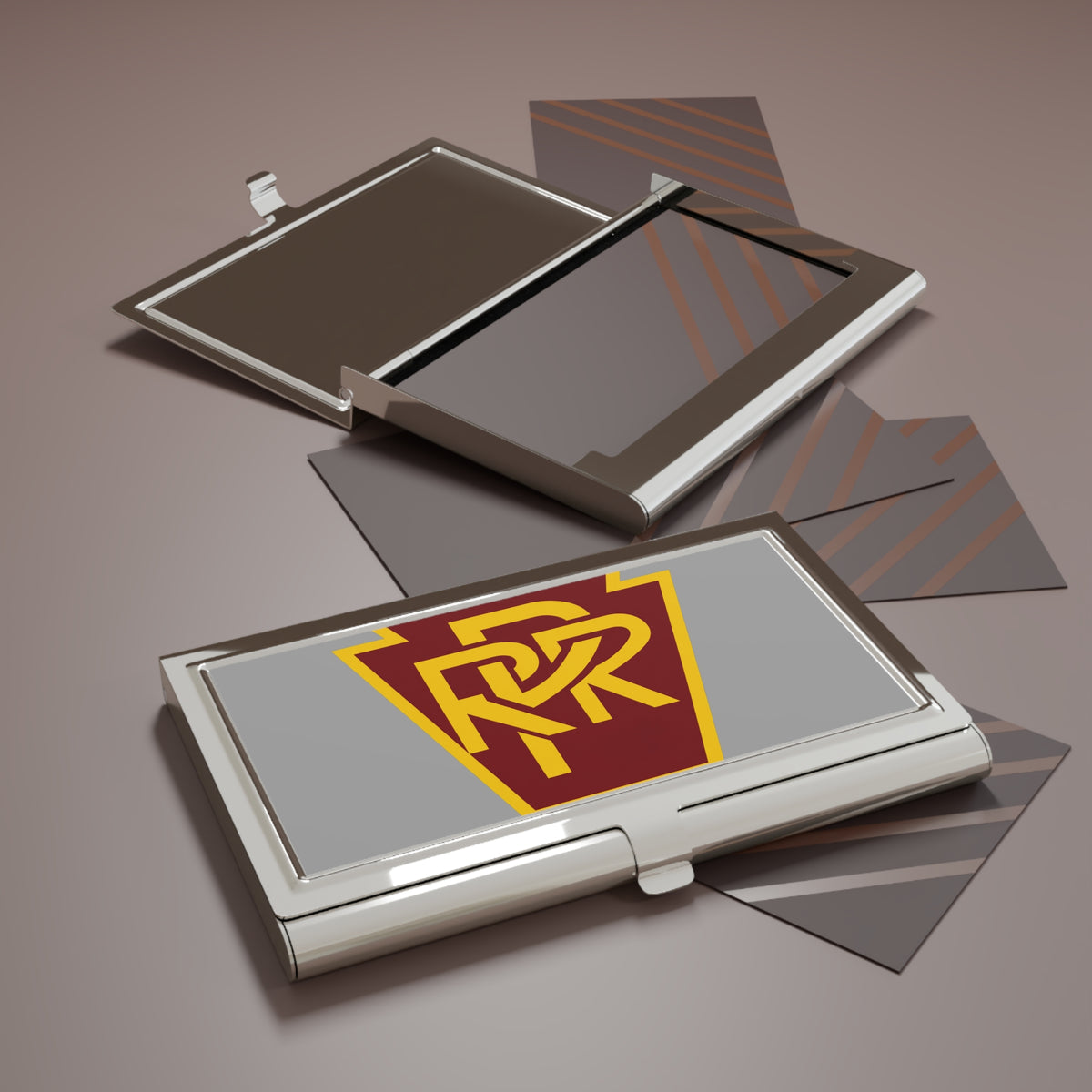 Pennsylvania Railroad Metal Business Card Holder