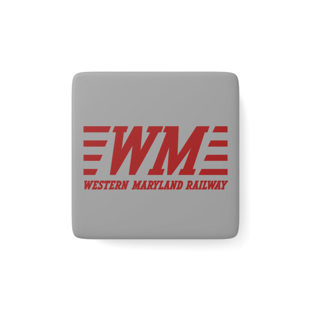 Western Maryland Railway Square Porcelain Fridge Magnet