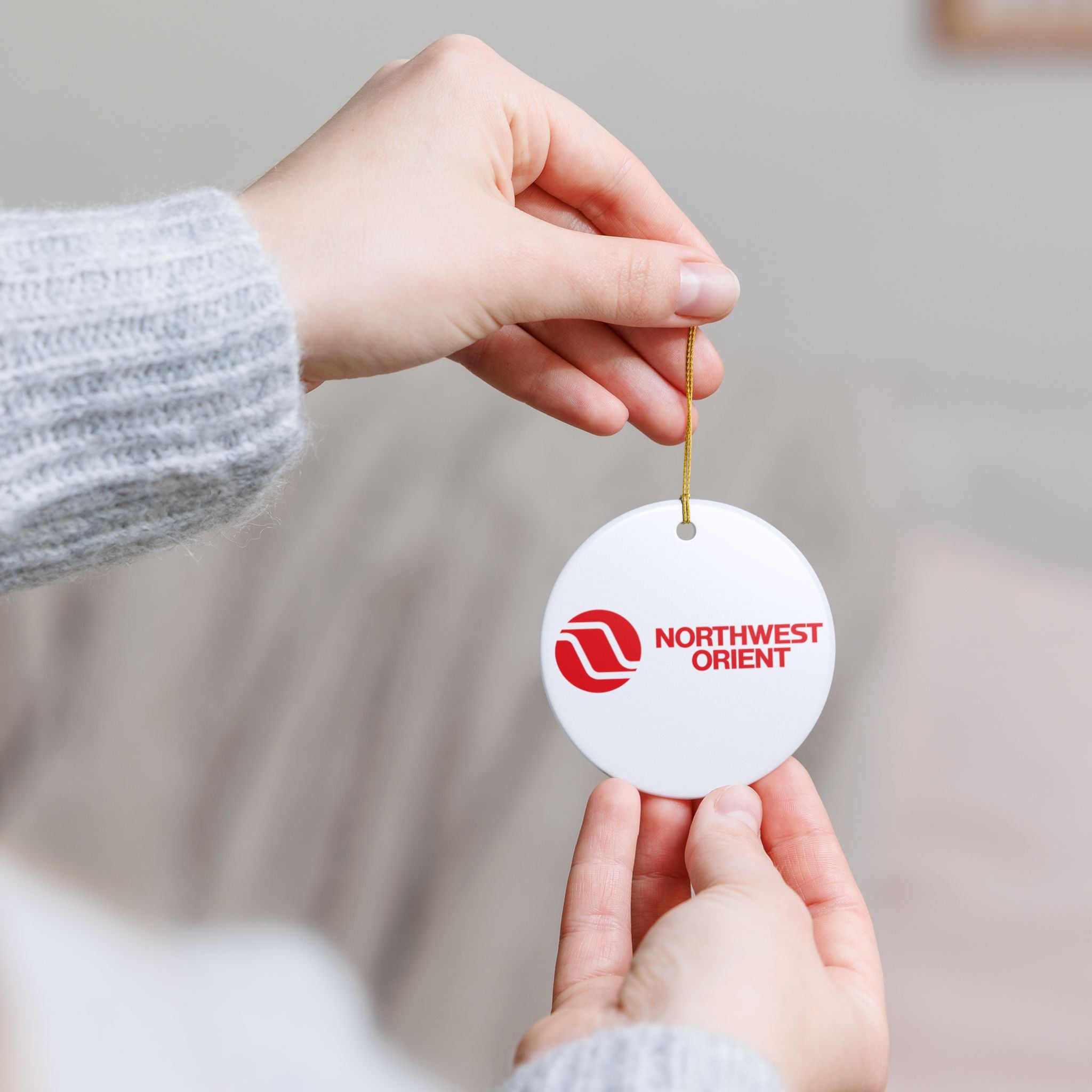 Northwest Orient Airlines Ceramic Ornament