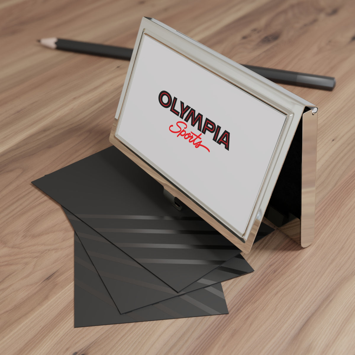 Olympia Sports Metal Business Card Holder