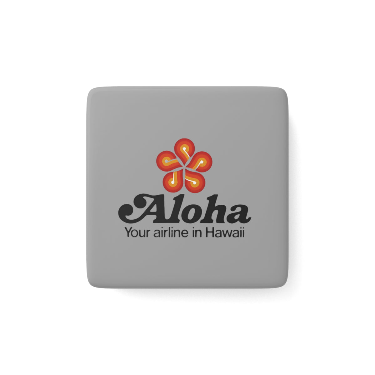 Aloha Airlines Square Porcelain Fridge Magnet