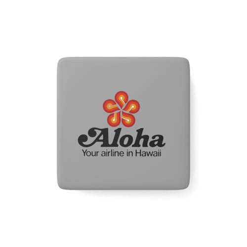 Aloha Airlines Square Porcelain Fridge Magnet