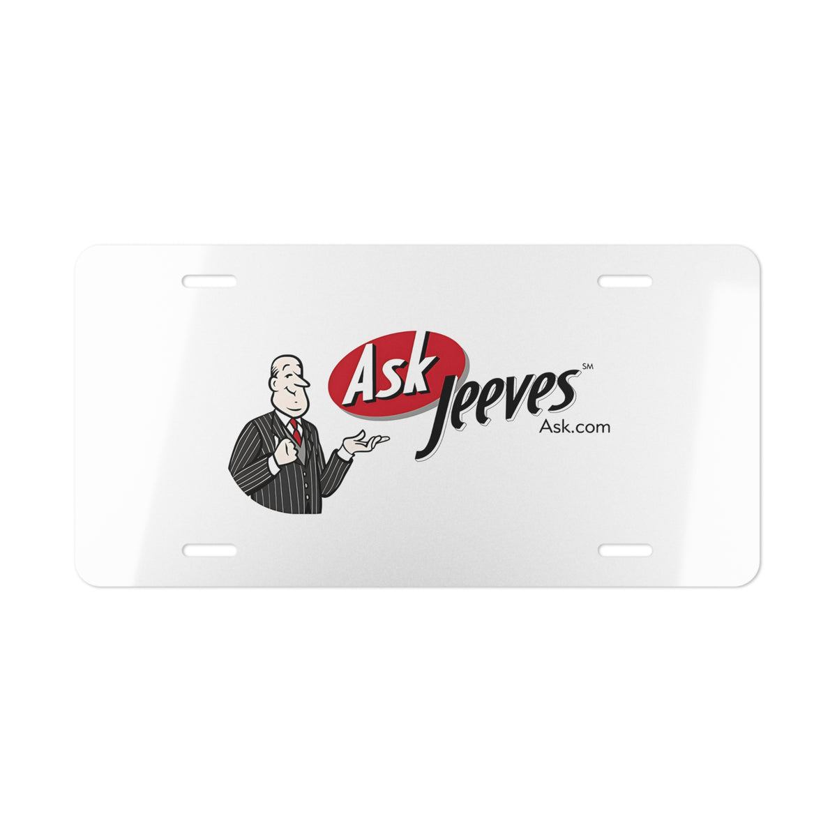 Ask Jeeves Vanity License Plate