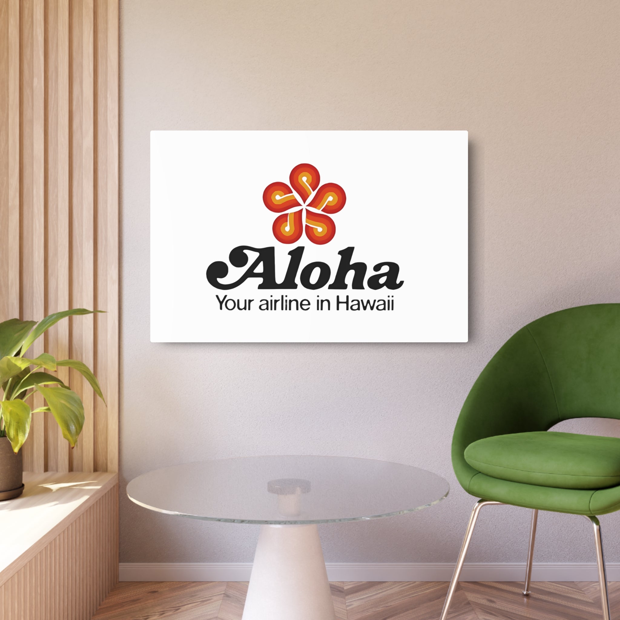 Aloha Airlines Metal Sign