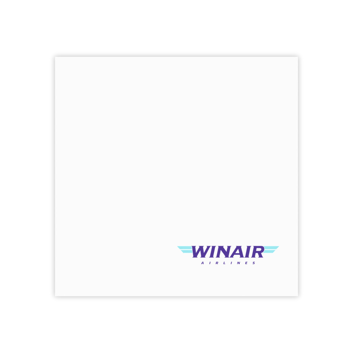 WinAir Airlines Sticky Post-it Note Pad